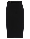Versace Woman Midi Skirt Black Size 8 Viscose, Elastane In Black