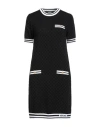 Versace Woman Mini Dress Black Size 14 Cotton, Viscose, Polyester, Polyamide, Elastane