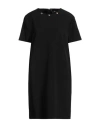Versace Woman Mini Dress Black Size 14 Polyester, Elastane