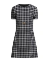 Versace Woman Mini Dress Black Size 14 Virgin Wool, Polyamide