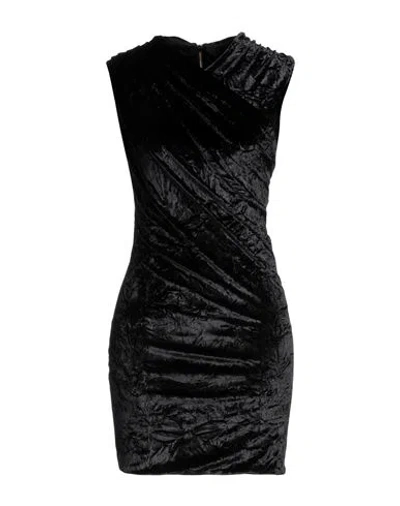 Versace Woman Mini Dress Black Size 4 Polyester, Elastane