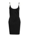 Versace Woman Mini Dress Black Size 6 Viscose, Polyamide, Elastane In Black