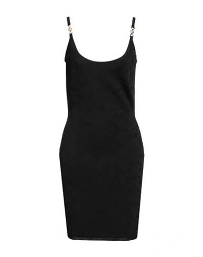 Versace Woman Mini Dress Black Size 6 Viscose, Polyamide, Elastane