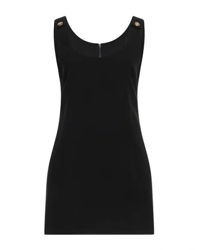 Versace Woman Mini Dress Black Size 10 Acetate, Viscose