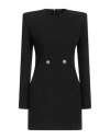 Versace Hourglass Grain-de-poudre Minidress In Black