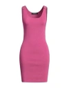 Versace Woman Mini Dress Magenta Size 8 Viscose, Polyester