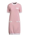 Versace Woman Mini Dress Pink Size 12 Cotton, Viscose, Polyester, Polyamide, Elastane