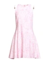 Versace Woman Mini Dress Pink Size 12 Viscose