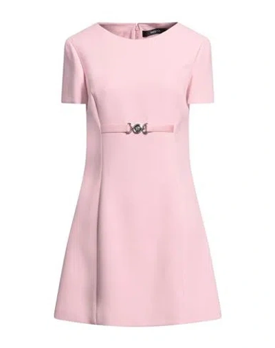 Versace Medusa 95 Dress In Pink Viscose Blend