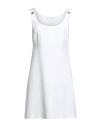 Versace Woman Mini Dress White Size 8 Acetate, Viscose In White
