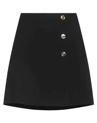 Versace Woman Mini Skirt Black Size 10 Acetate, Silk
