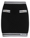 Versace Woman Mini Skirt Black Size 10 Cotton, Viscose In Black
