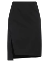 Versace Woman Mini Skirt Black Size 10 Virgin Wool, Polyester, Elastane