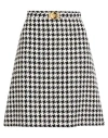 Versace Woman Mini Skirt Black Size 12 Cotton, Polyester In Black