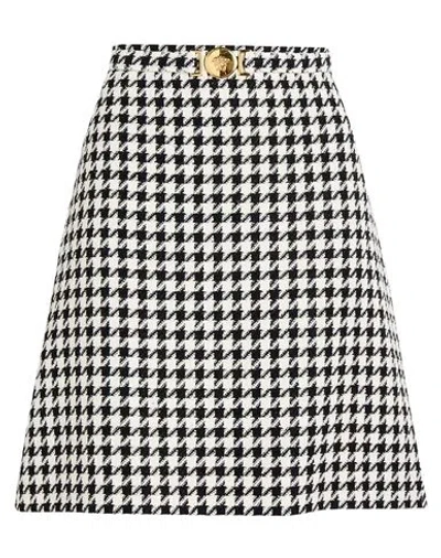 Versace Woman Mini Skirt Black Size 12 Cotton, Polyester