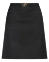 Versace Woman Mini Skirt Black Size 12 Virgin Wool