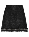 Versace Embellished Metallic Tweed Miniskirt In Black