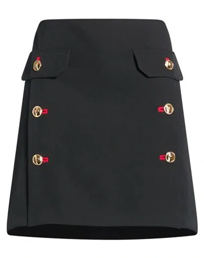 Versace Woman Mini Skirt Black Size 4 Virgin Wool