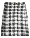 Versace Woman Mini Skirt Black Size 6 Cotton, Polyester In Black