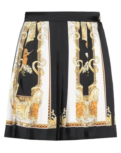 Versace Woman Mini Skirt Black Size 6 Polyester