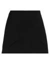 Versace Woman Mini Skirt Black Size 6 Virgin Wool In Black