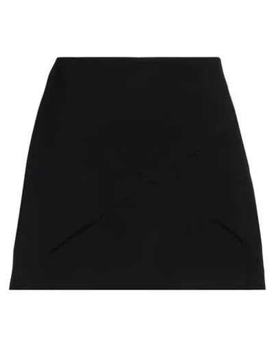 Versace Woman Mini Skirt Black Size 6 Virgin Wool