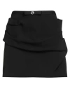 Versace Woman Mini Skirt Black Size 8 Virgin Wool In Black