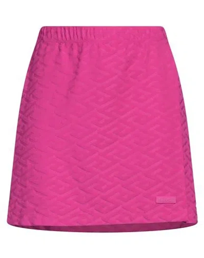 Versace Woman Mini Skirt Fuchsia Size 4 Polyamide, Elastane In Pink