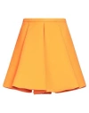 Versace Woman Mini Skirt Orange Size 6 Polyester