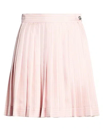 Versace Woman Mini Skirt Pink Size 6 Silk In Red