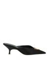 Versace Woman Mules & Clogs Black Size 6 Textile Fibers