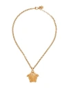 Versace Jellyfish Necklace With Crystals Accessories In Gold