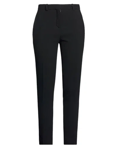 Versace Woman Pants Black Size 0 Virgin Wool, Polyamide, Elastane In Multi