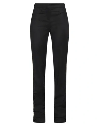 VERSACE VERSACE WOMAN PANTS BLACK SIZE 10 COTTON, ELASTANE