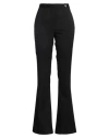 Versace Black Stretch Wool Flared Pant In Black