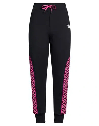 Versace Woman Pants Black Size 2 Polyamide, Elastane, Polyester