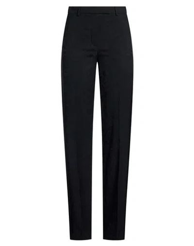Versace Woman Pants Black Size 2 Virgin Wool, Silk