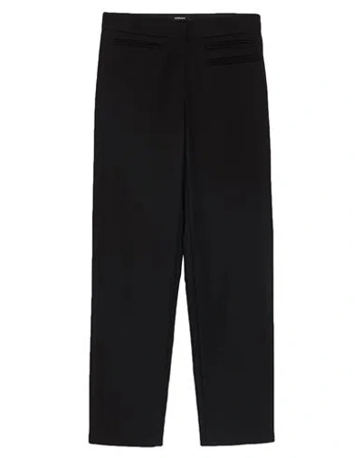 Versace Woman Pants Black Size 4 Cotton, Elastane