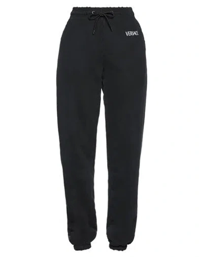 Versace Black Tracksuit Pants Woman Pants Black Size 2 Cotton