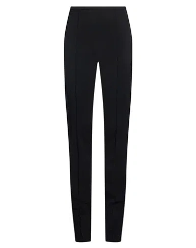 Versace Woman Pants Black Size 8 Wool In Multi
