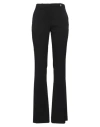 Versace Woman Pants Black Size 8 Wool, Elastane In Black