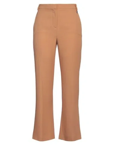 Versace Woman Pants Camel Size 6 Acetate, Viscose In Beige