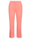 Versace Woman Pants Coral Size 10 Virgin Wool, Elastane In Red