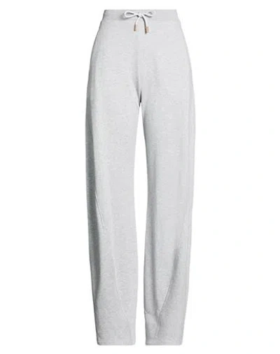 Versace Woman Pants Grey Size 2 Cotton, Cashmere In Gray