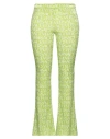 Versace Woman Pants Lime Green Size 6 Polyester, Elastane In Green