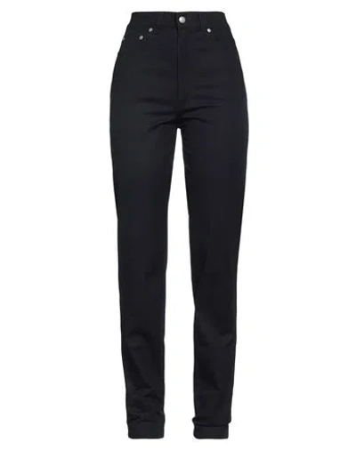 Versace Woman Pants Navy Size 31 Cotton, Elastane, Polyamide