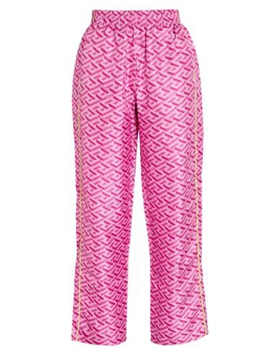 Versace Woman Pants Pink Size 3 Silk