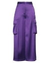 Versace Duchesse Viscose Informal Wide-leg Cargo Pant In Purple
