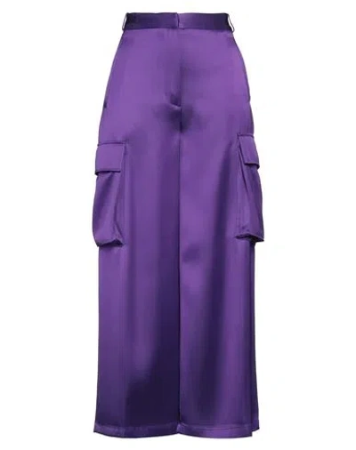 Versace Purple Wide Cargo Pants