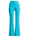 Versace Woman Pants Turquoise Size 6 Viscose In Blue